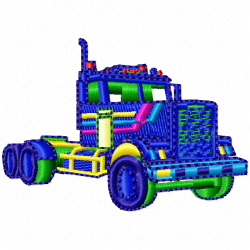 Truck Embroidery Design 4 Truck Embroidery Design 4